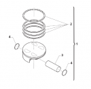 Kolbenkit SMK 450 Fi e. s. KIT ab mod 2020, # F10871.94 ; 95; 96`