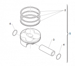 Kolbenkit 250Fi MX 76,95 CPL, ab 2022 bis. # F10879.95`