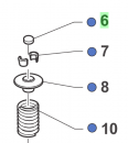 Ventilshim Ø 7,26 Sp. 2,65. # F26603.265`