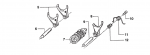 Schaltgabel, fork countershaft chromed. # F33314`