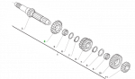 Getrieberad A.P. 5^ Z23 450 SMX 4T 6M MY21. # F40173`