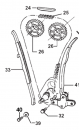 Steuerkettenleitschiene 530cc, vorne, # F70338.530`