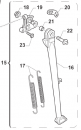 Seitenständer SMR kpl ab mod 2008, anbaufertig, # F73453`