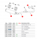 Auspuffstutzen Zylinderkopf 450. # F27461`